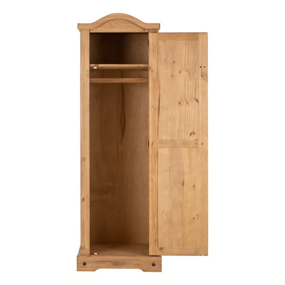 Corona Single Wardrobe, Pine 2