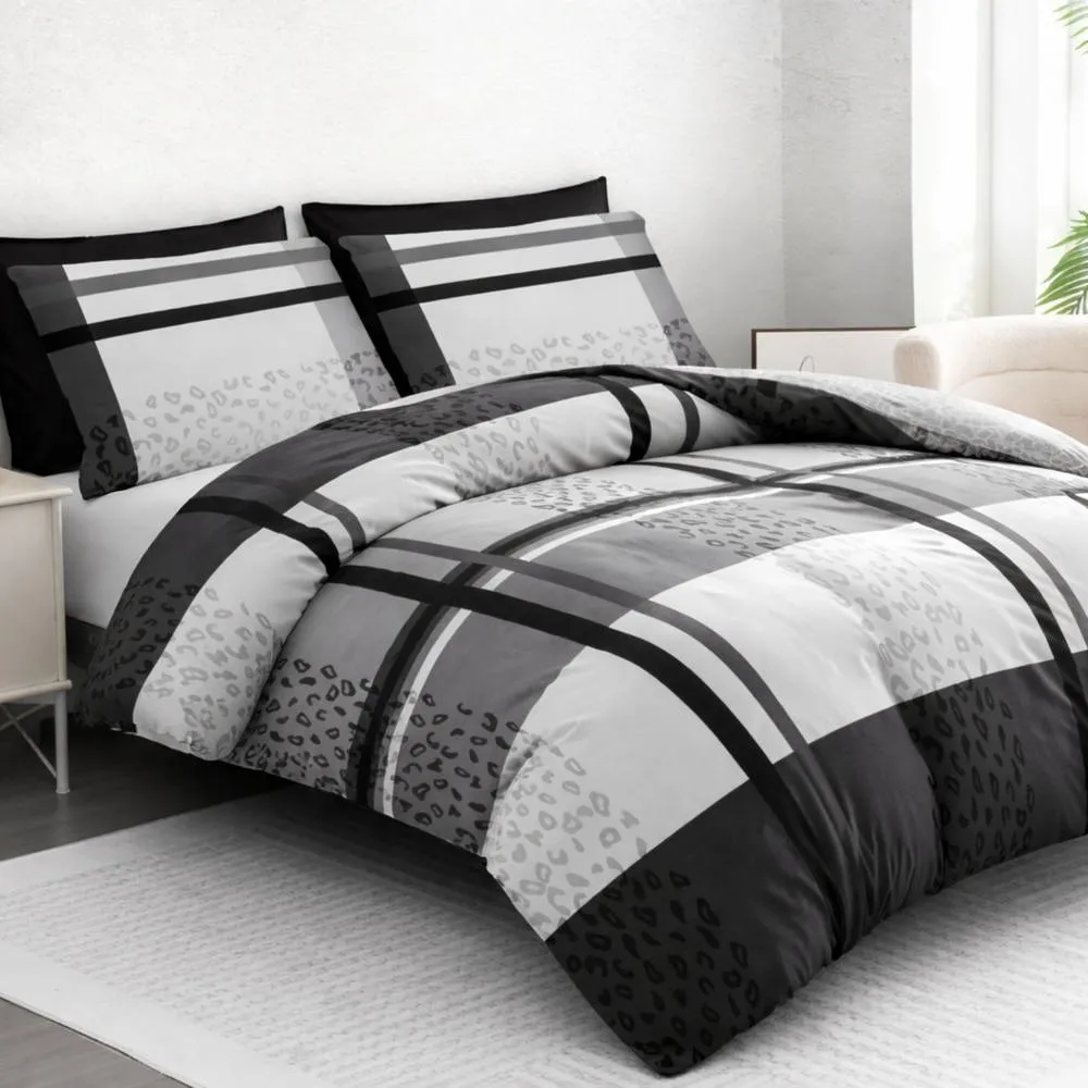Grace Premium Duvet Cover Set Brushed Microfiber With Zipper Closure