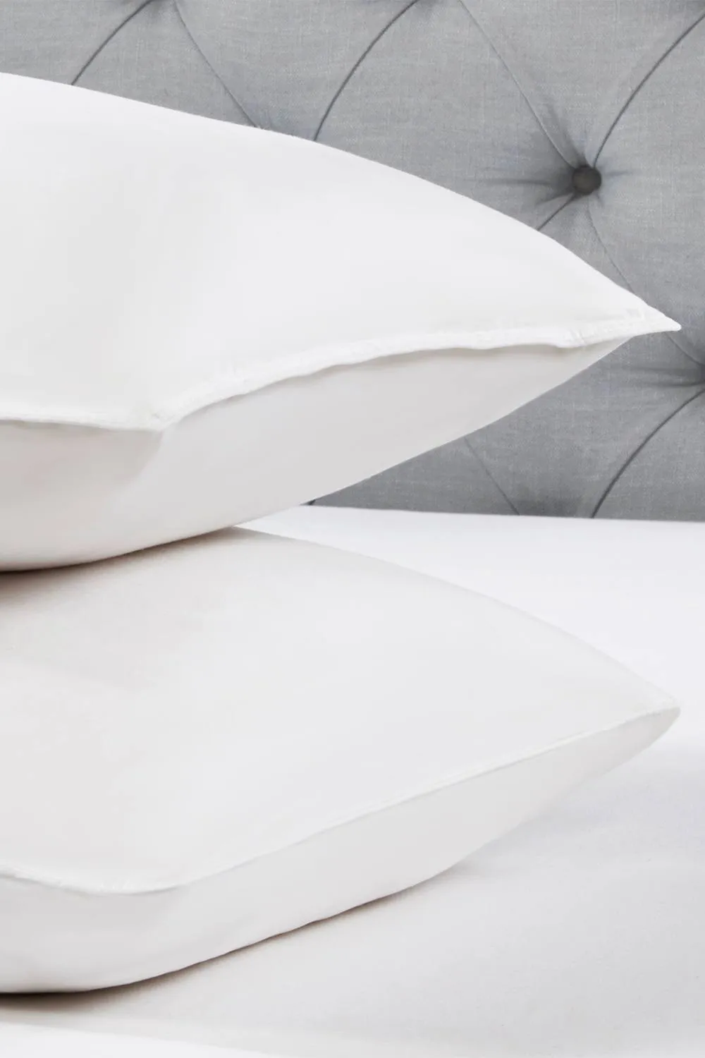 BHS All Natural Goose Feather & Down Pillow Pair in White 2