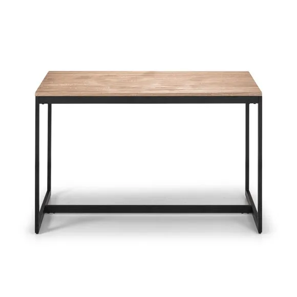 Tribeca 4 Seater Rectangular Dining Table with 2 Benches, Black 6