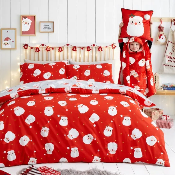 Happy Santa Duvet Cover & Pillowcase Set 6