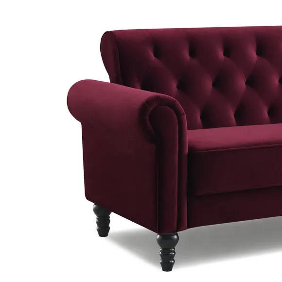Greta Velvet 3 Seater Sofa 2