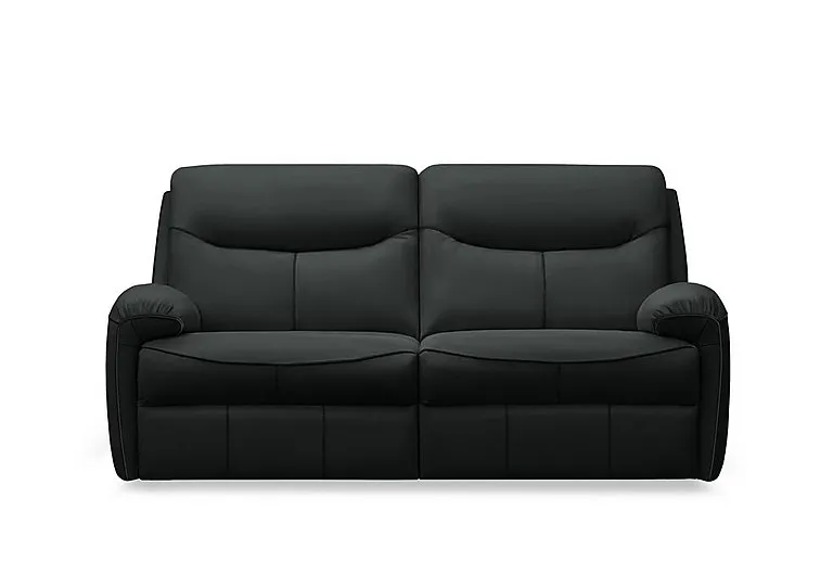 Amesbury Leather 3 Seater Sofa - Cambridge Black