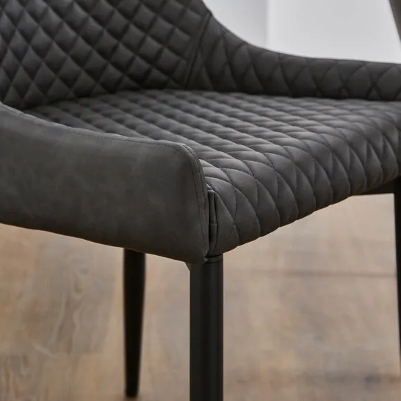 Set of 2 Montreal Dining Chairs, Faux Leather 3