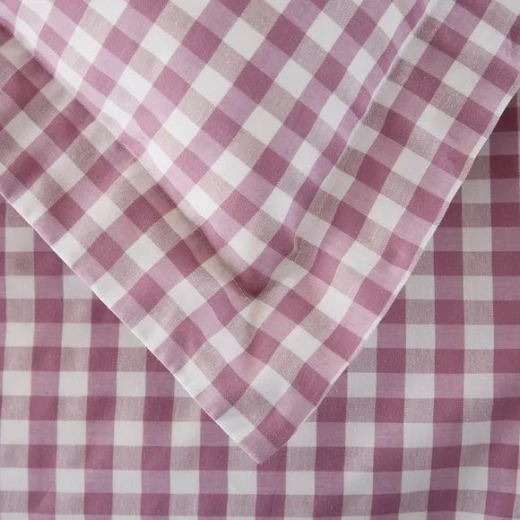 Portloe Gingham Woven 100% Cotton Continental Pillowcase 4