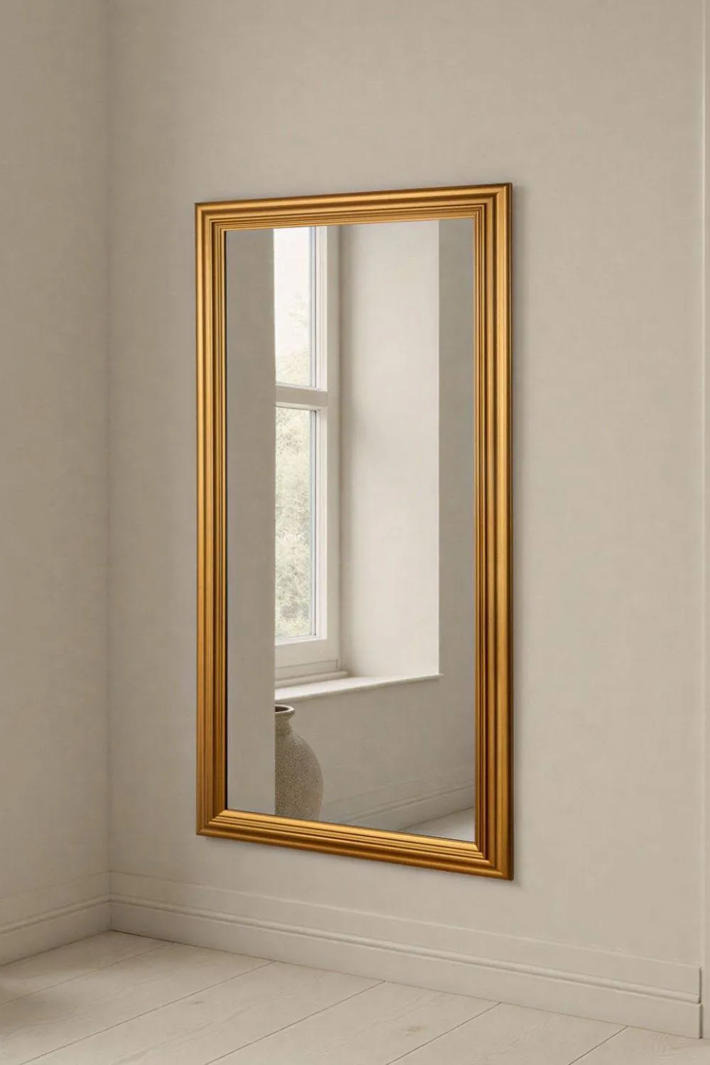 Yearn Mirrors Contemporary Gold Framed Bevelled Mirror