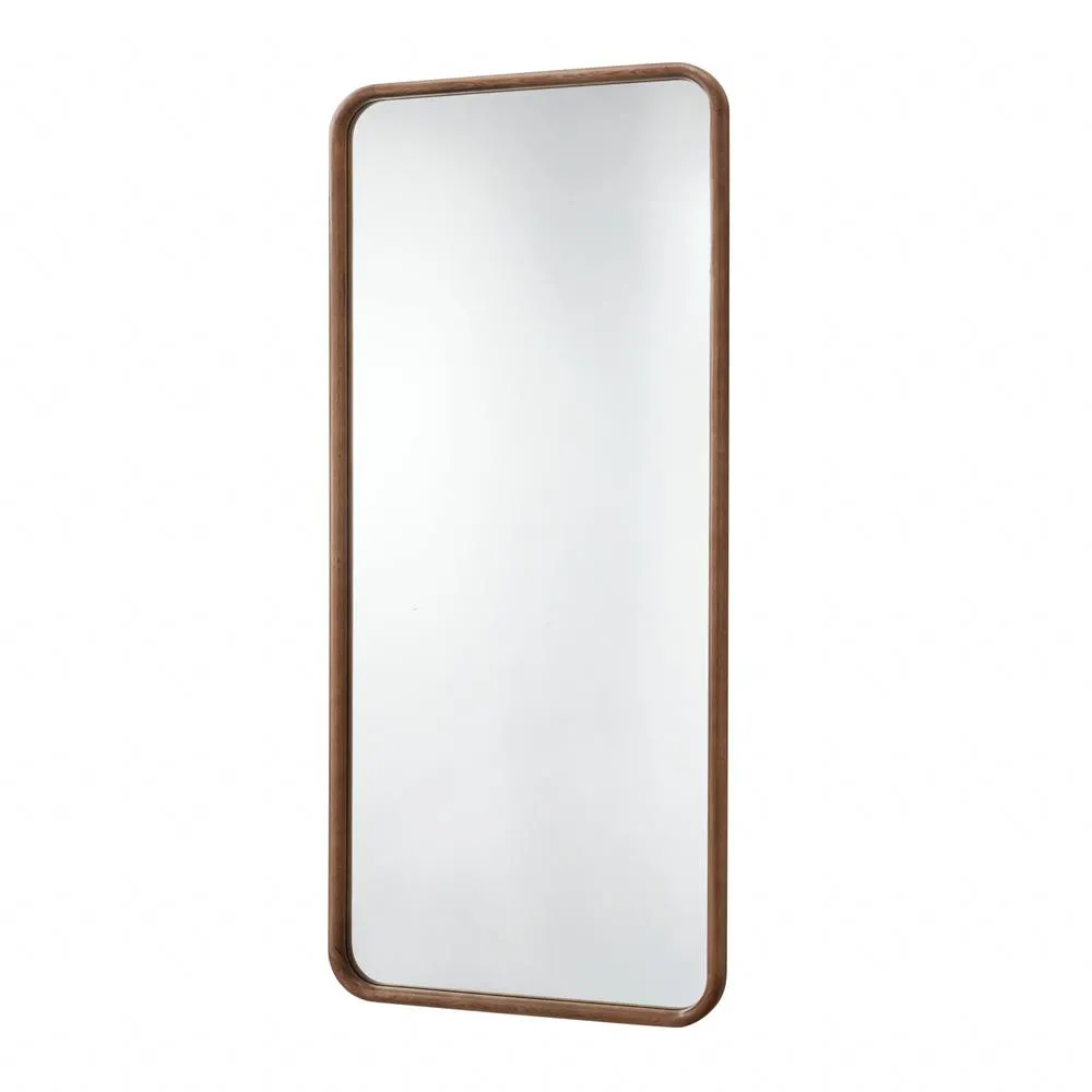 Yearn Mirrors Sherwood Curved Walnut Full Length Mirror 5