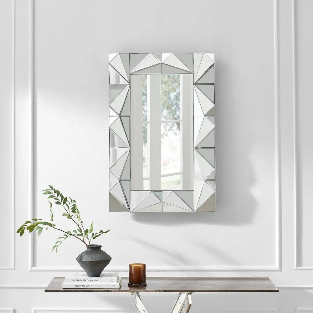 FurnitureboxUK Atlas Vintage Style Medium Rectangle 90x60cm Mirror in Clear 4