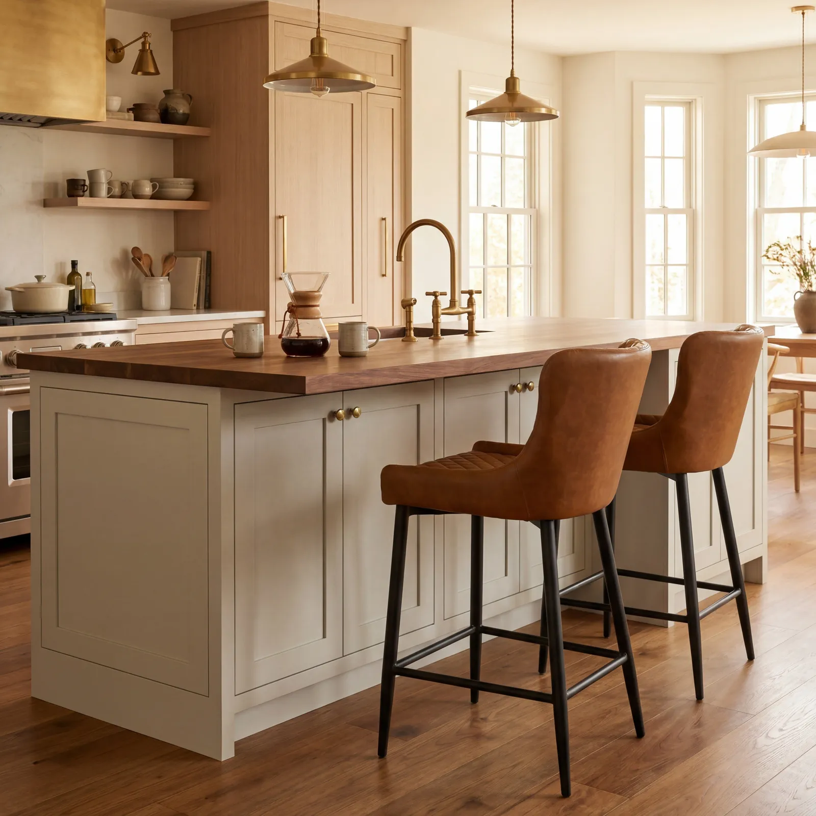 Rivington Counter Stool, Brown | Barker & Stonehouse 2