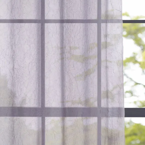Crushed Eyelet Single Voile Panel 3