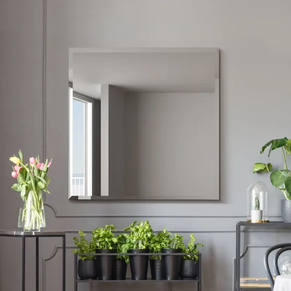 Moderni Bevelled Square Wall Mirror 1