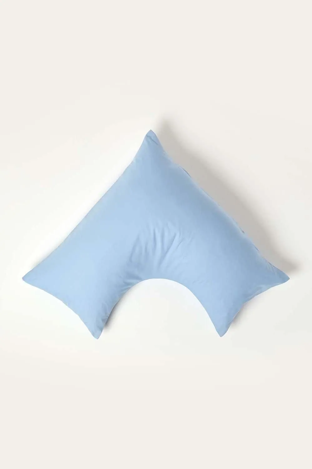 Homescapes Egyptian Cotton V Shaped Pillowcase 200 TC in Blue 1