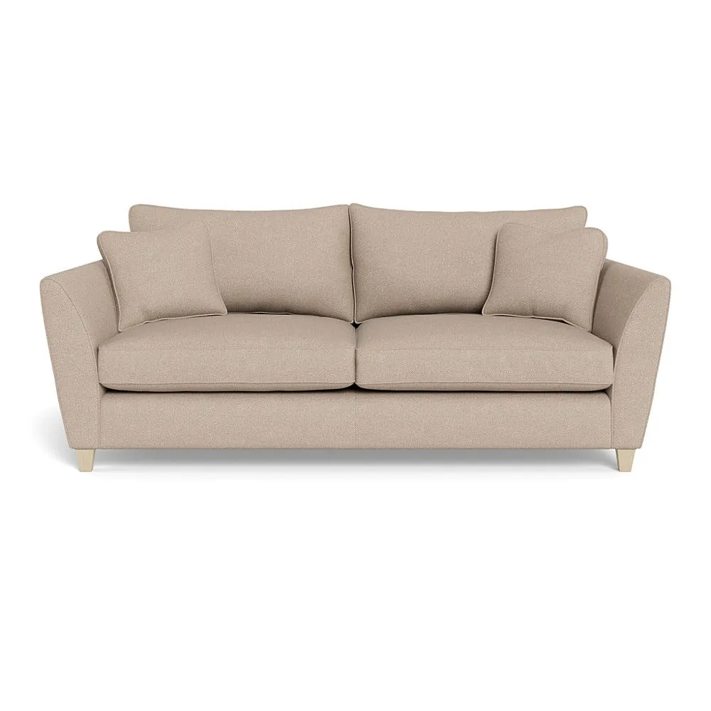 Heal's Torino 4 Seater Sofa Boucle Tweed Pearl Natural Feet 1