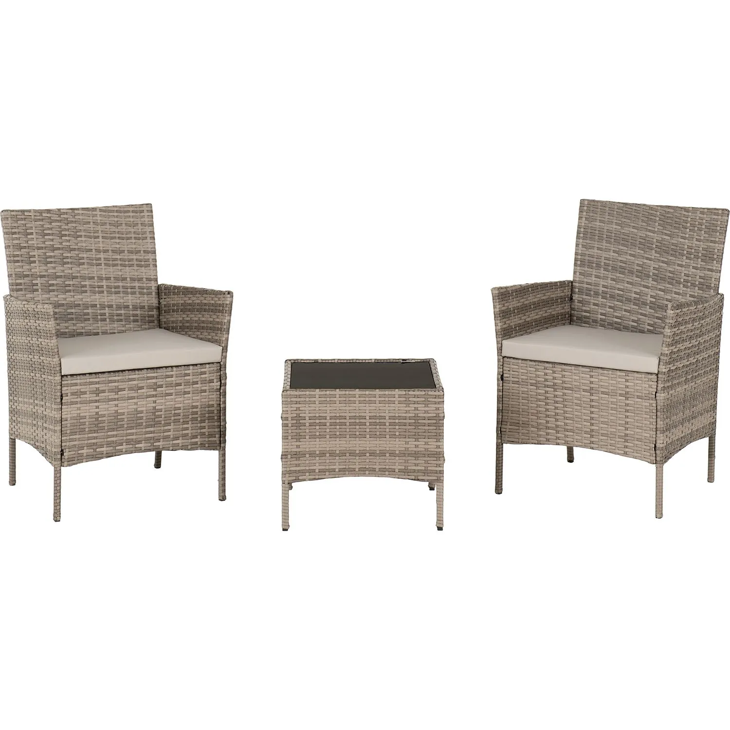 Seconique Willow 3PC Garden Set in Grey 3