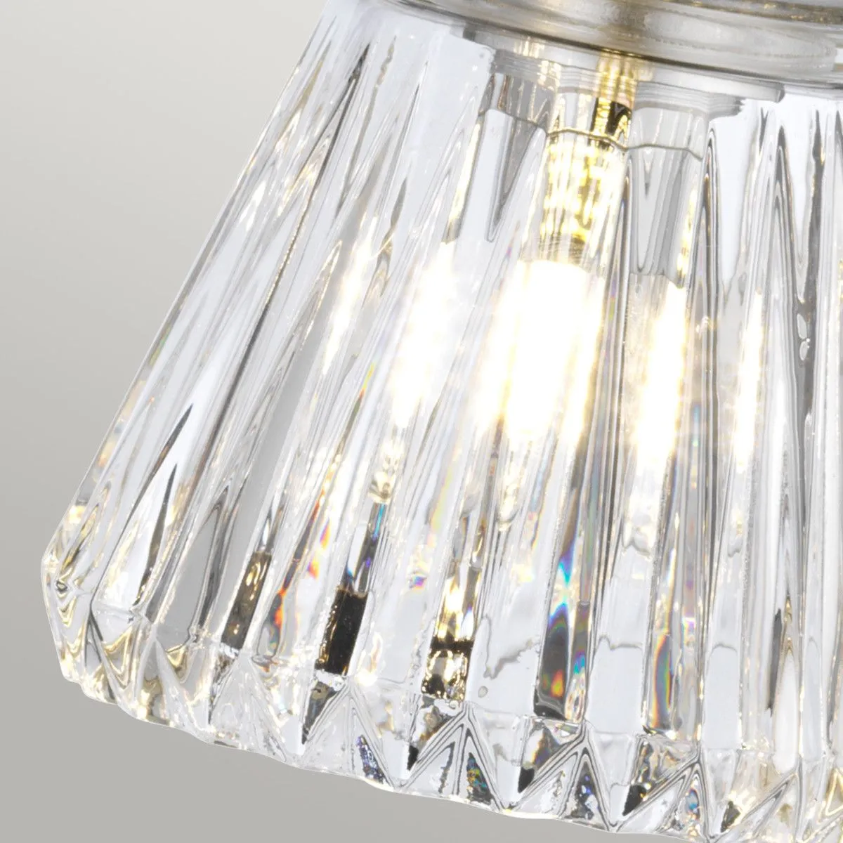 Netlighting Keynes 3 Light Wall Light Polished Chrome IP44 in Grey 5