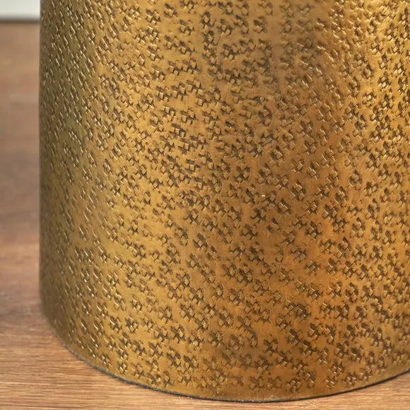 Metal & Glass Pedestal Hurricane Candle Holder 4