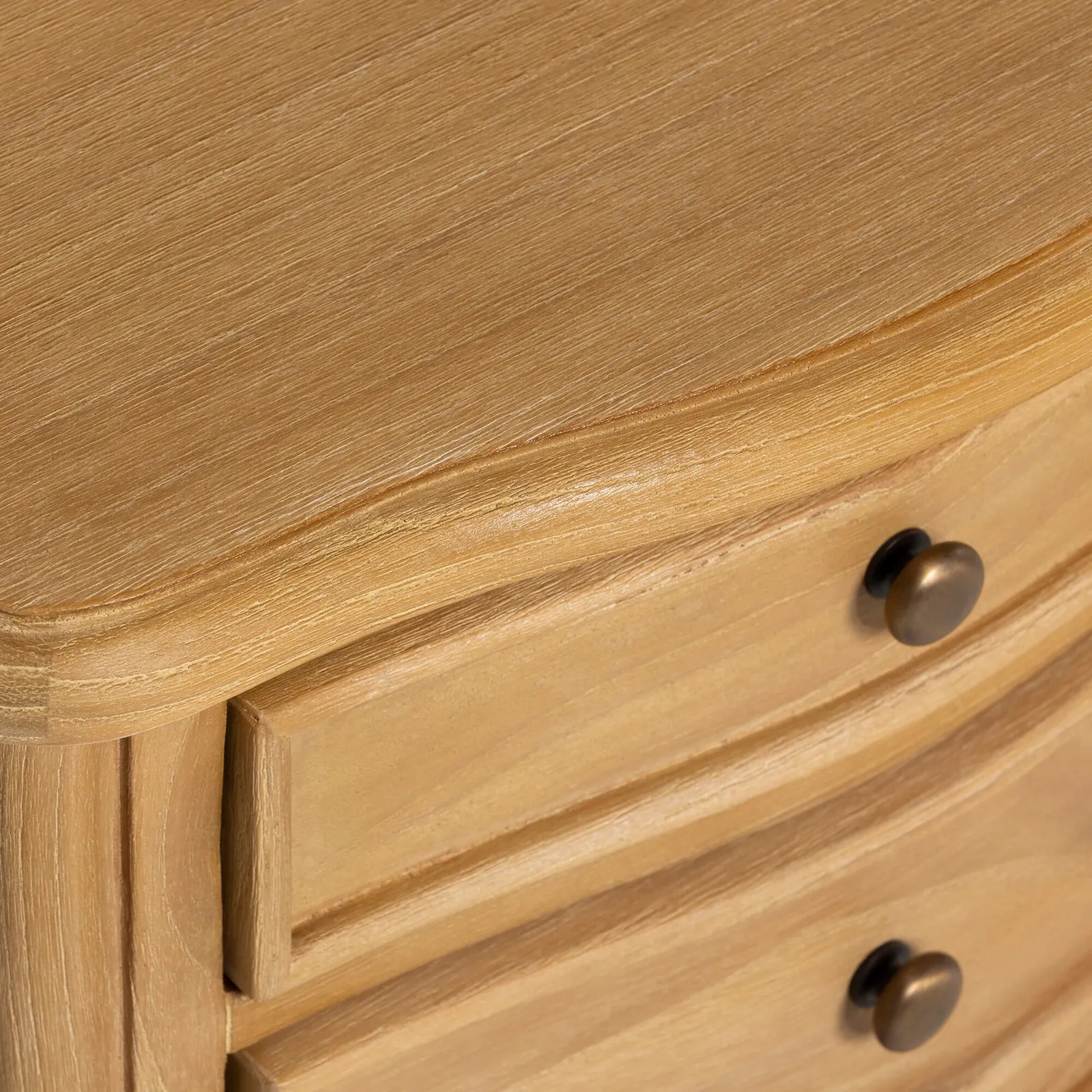 Cecile 2 Drawer Bedside Table, Neutral Wood | Barker & Stonehouse 5