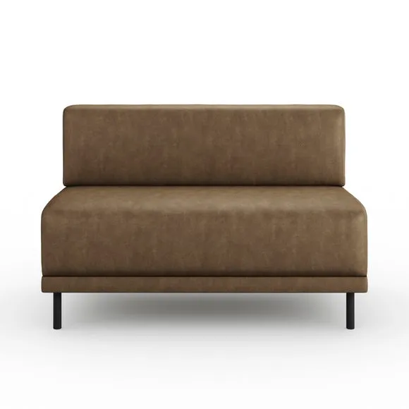 Mae Long Dining Bench, Faux Leather 5