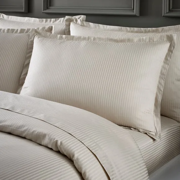 Hotel Cotton Stripe 400 Thread Count Oxford Pillowcase Pair
