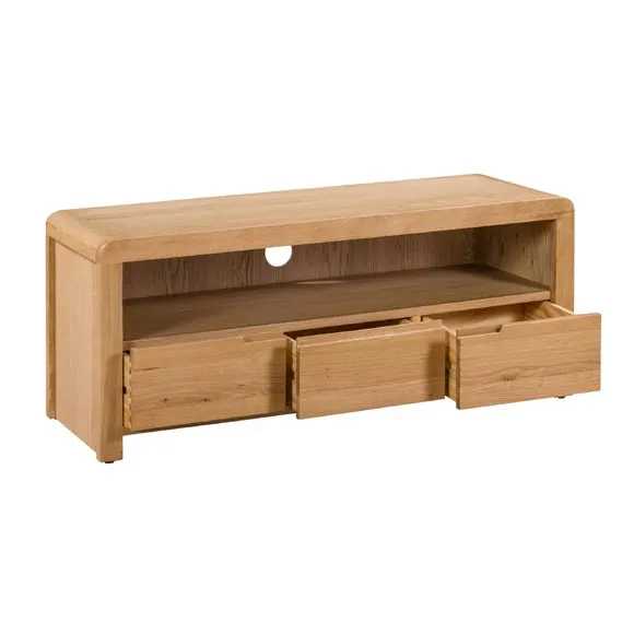 Curve TV Unit, Oak for TVs up to 50" 3