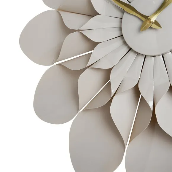 Interval Flower Petal Wall Clock 4