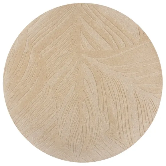Lino Leaf Round Rug 5