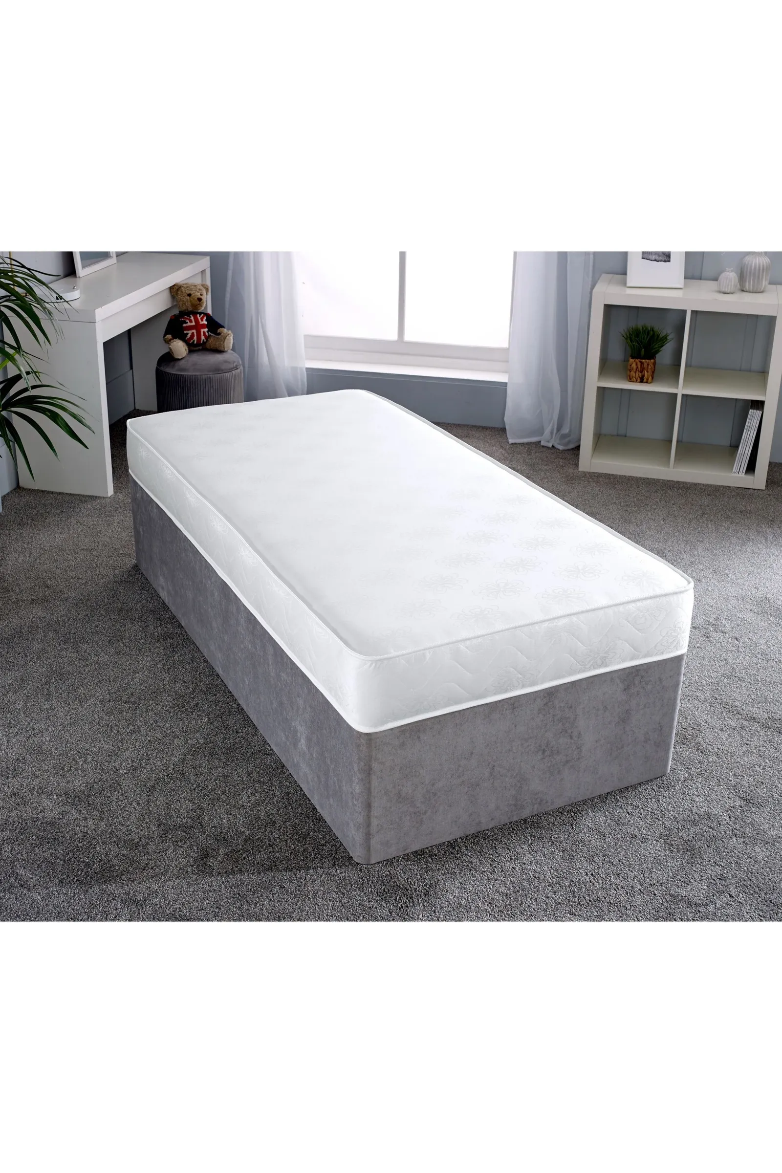 eXtreme Comfort Ltd Damask Essentials White Comfort Flattop Mattress 2