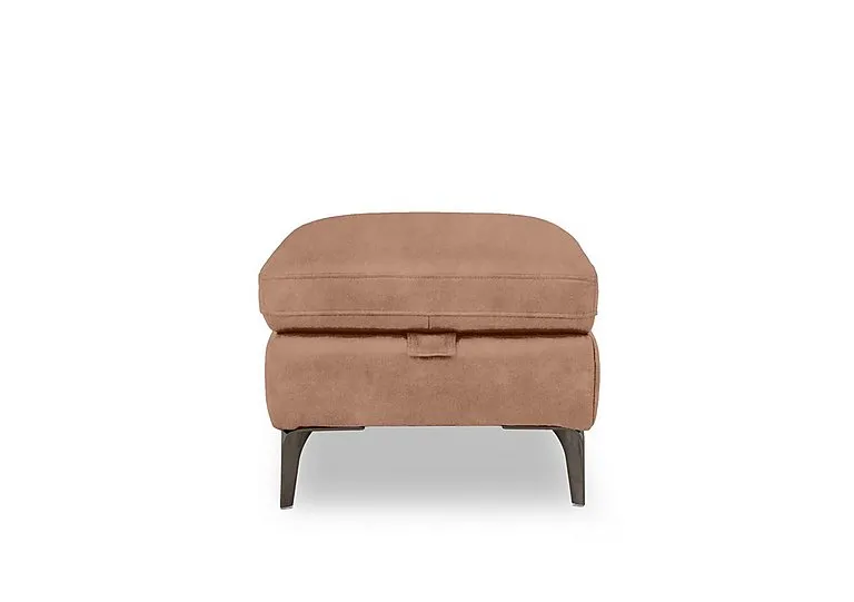 Morgan Fabric Storage Footstool - Dexter Sand