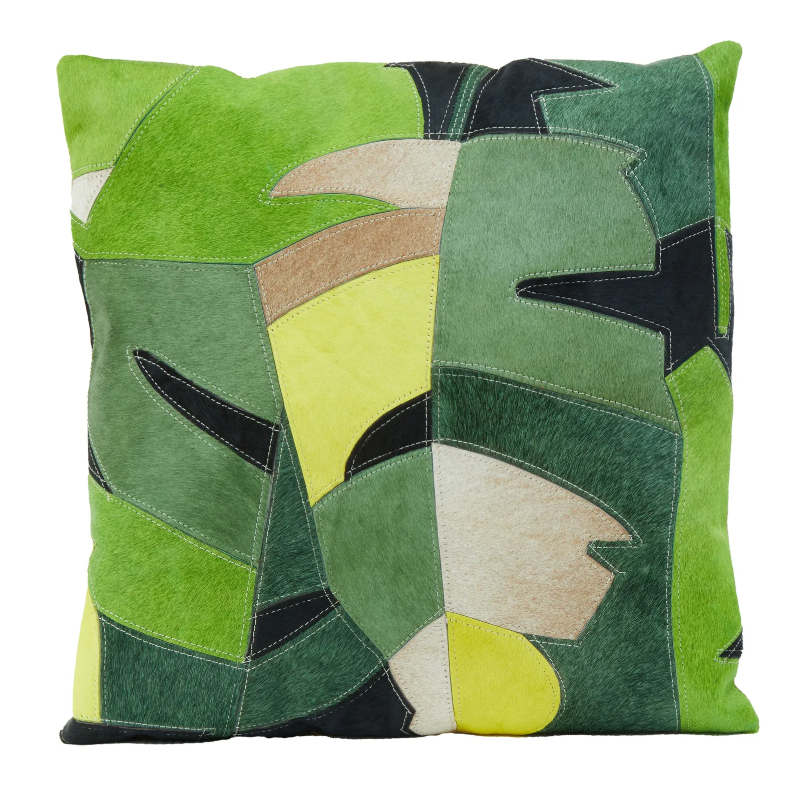 Orsina Bosie Safira Botanical Hair on Leather Cushion