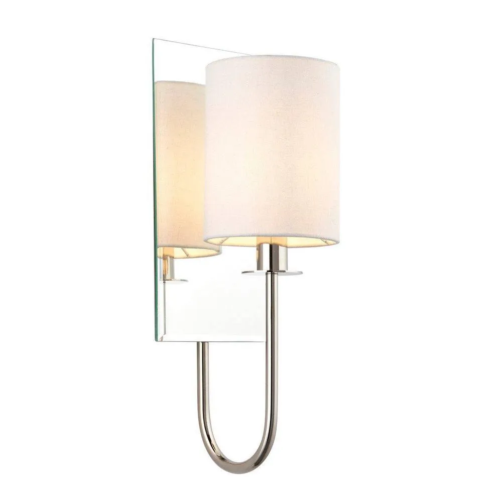 Netlighting 'PISA' Dimmable Stylish Contemporary Indoor Decorative Shade Wall Lamp in Silver