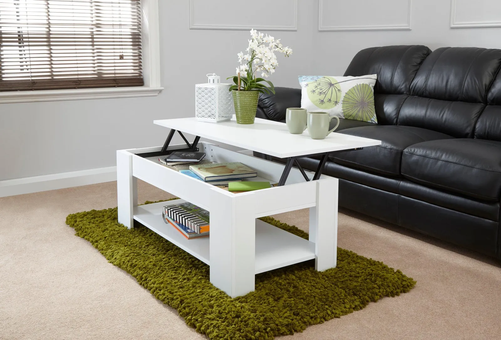 GFW Lift Up Coffee Table in White 3
