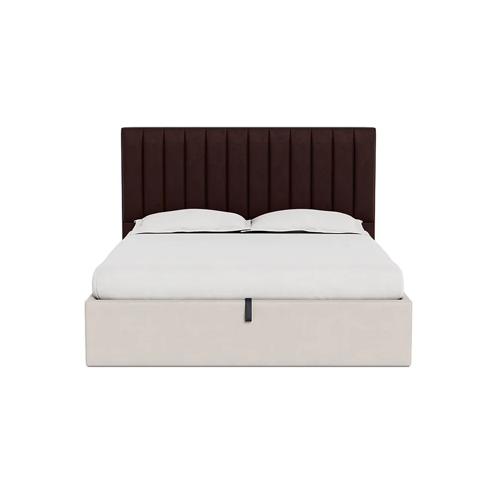 Heal's Retta Headboard (Lift Storage) Super King Smart Luxe Velvet Acorn