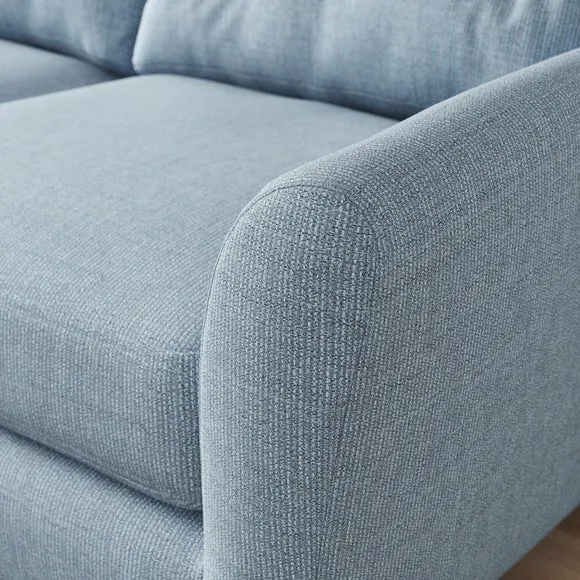 Sven Chunky Tonal Weave Large Corner Chaise Sofa 4