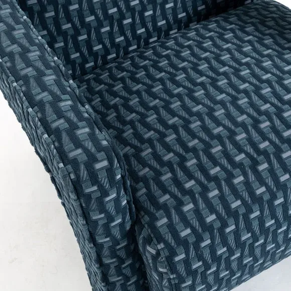 Tatee Cut Velvet Modern Accent Chair 3