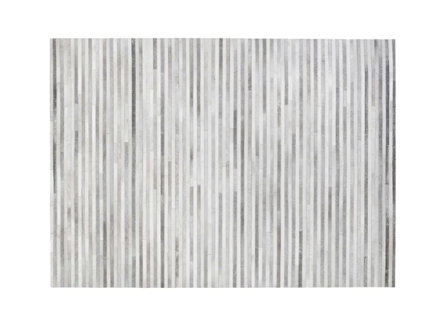 Linie Design Channel Hide Rug Light Grey 200 x 300cm