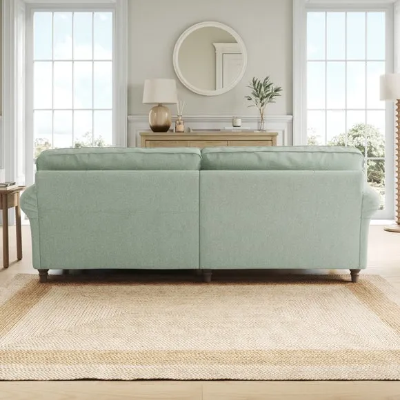 Flori Soft Chenille Corner Chaise Sofa 3