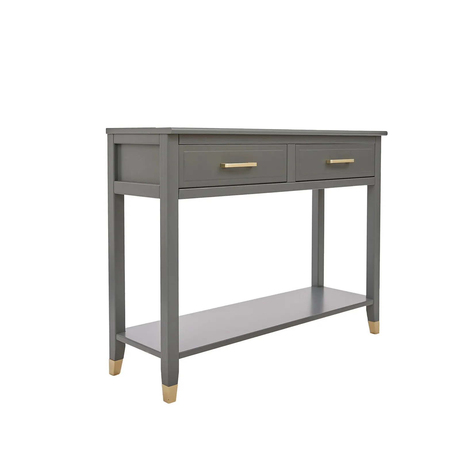 Cabinet Bits Palazzi 2 Drawer Console Table in Grey 3