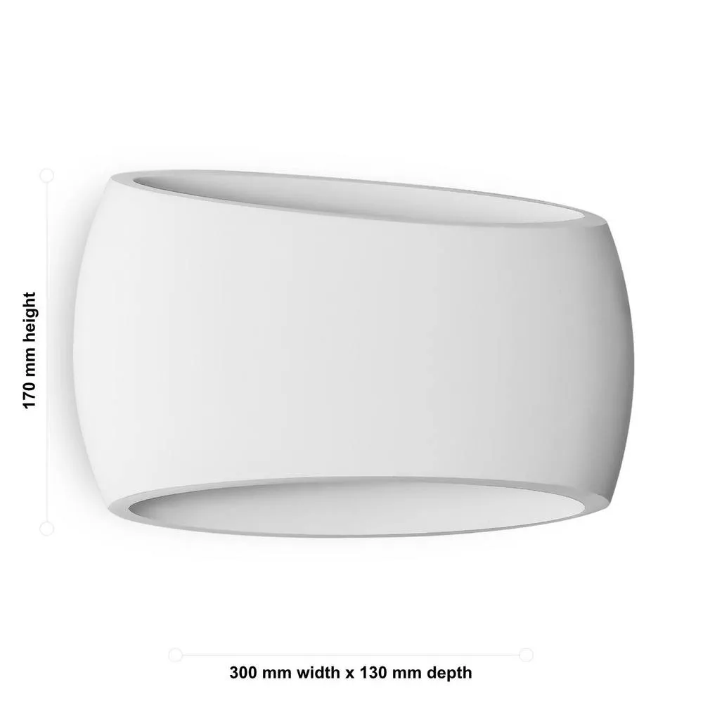 First Choice Lighting Set of 2 Sophia - White Plaster E27 Wall Lights 6