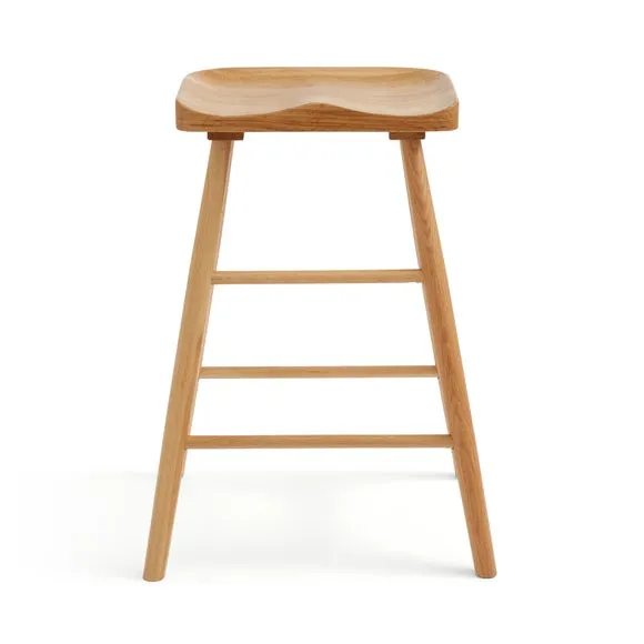 Loxwood Counter Height Bar Stool, Solid Oak 5