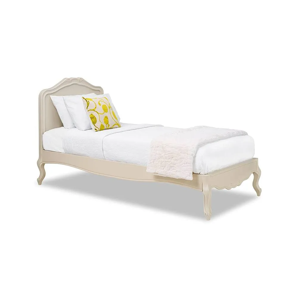 Statement Furniture Juliette French Style 3ft Single Bed with Wooden Headboard in Ivory
