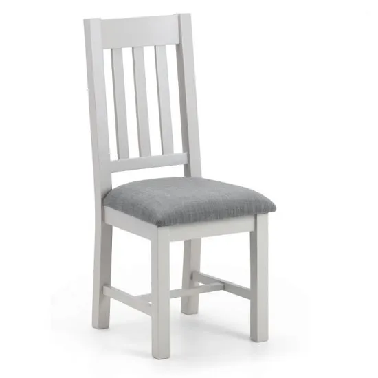 Christie Wooden Dining Chair In Taupe Linen With Grey Lacquer
