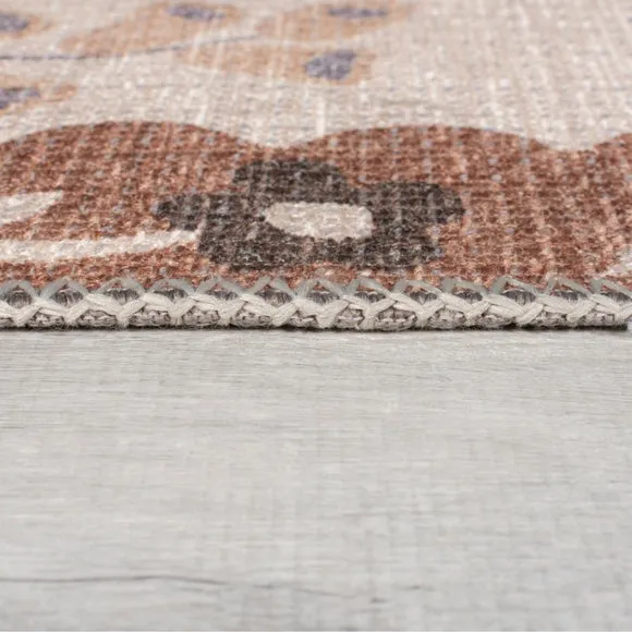 Sabrina Floral Washable Rug 4