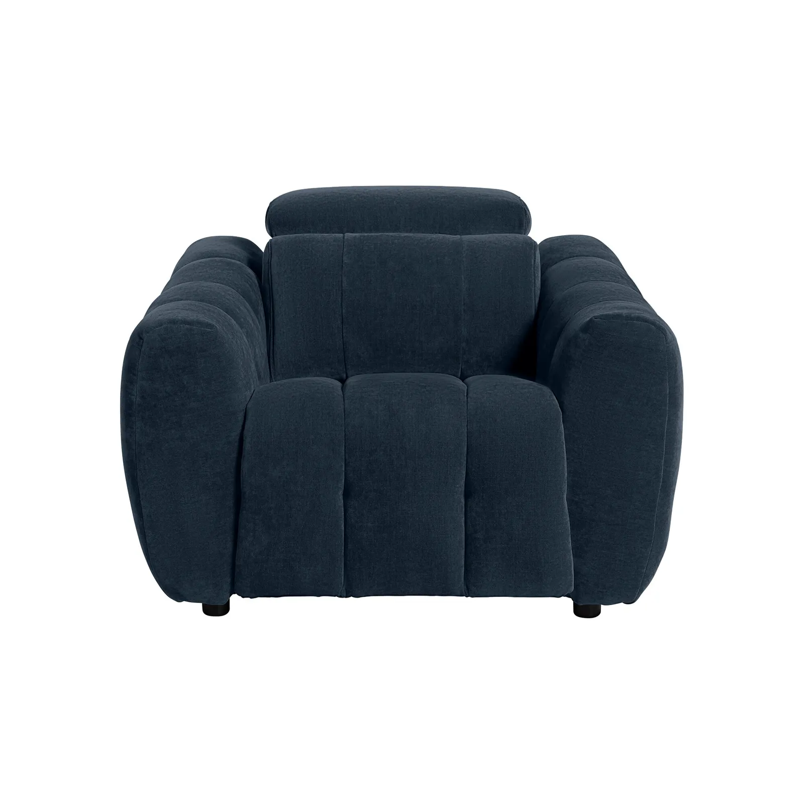 Montgomery Power Recliner Chair & Headrest, Navy Fabric | Barker & Stonehouse 2