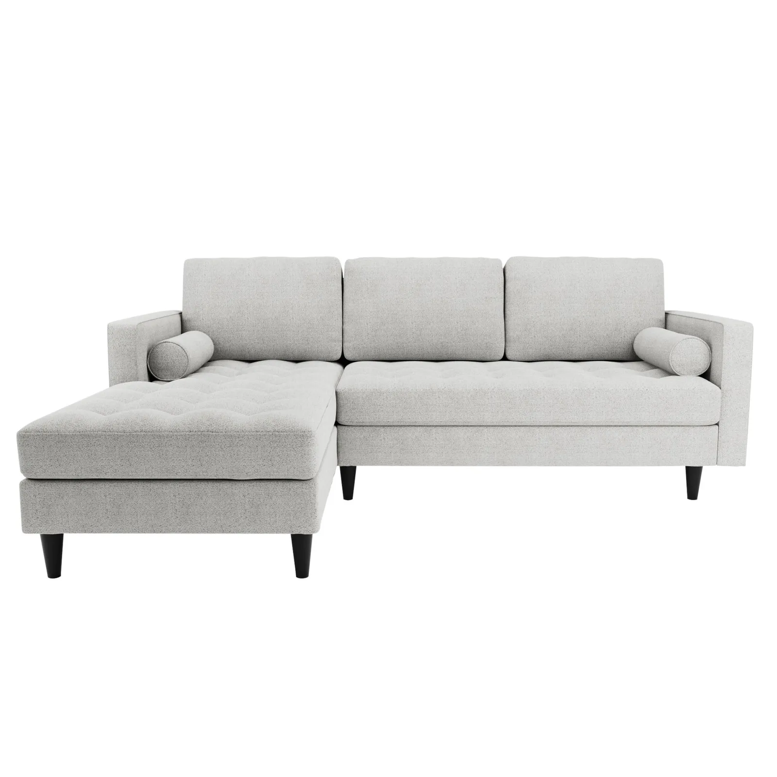 Zoe Boucle Right Hand Corner Sofa Light Grey