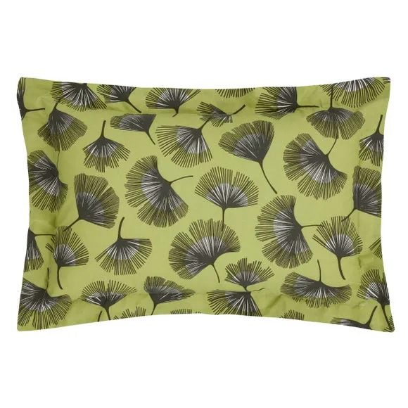 Modern Ginko Fern Oxford Pillowcase 2