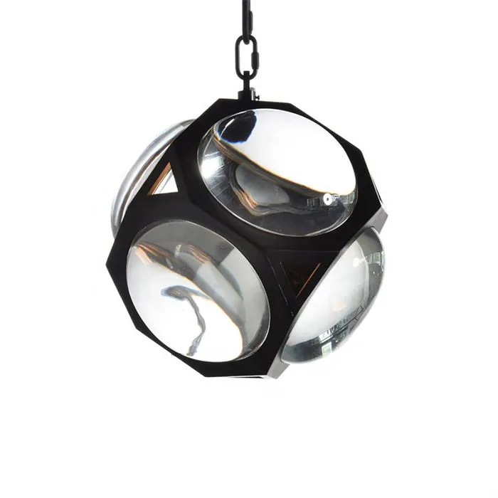 Timothy Oulton Iris Small Pendant, Matt Black