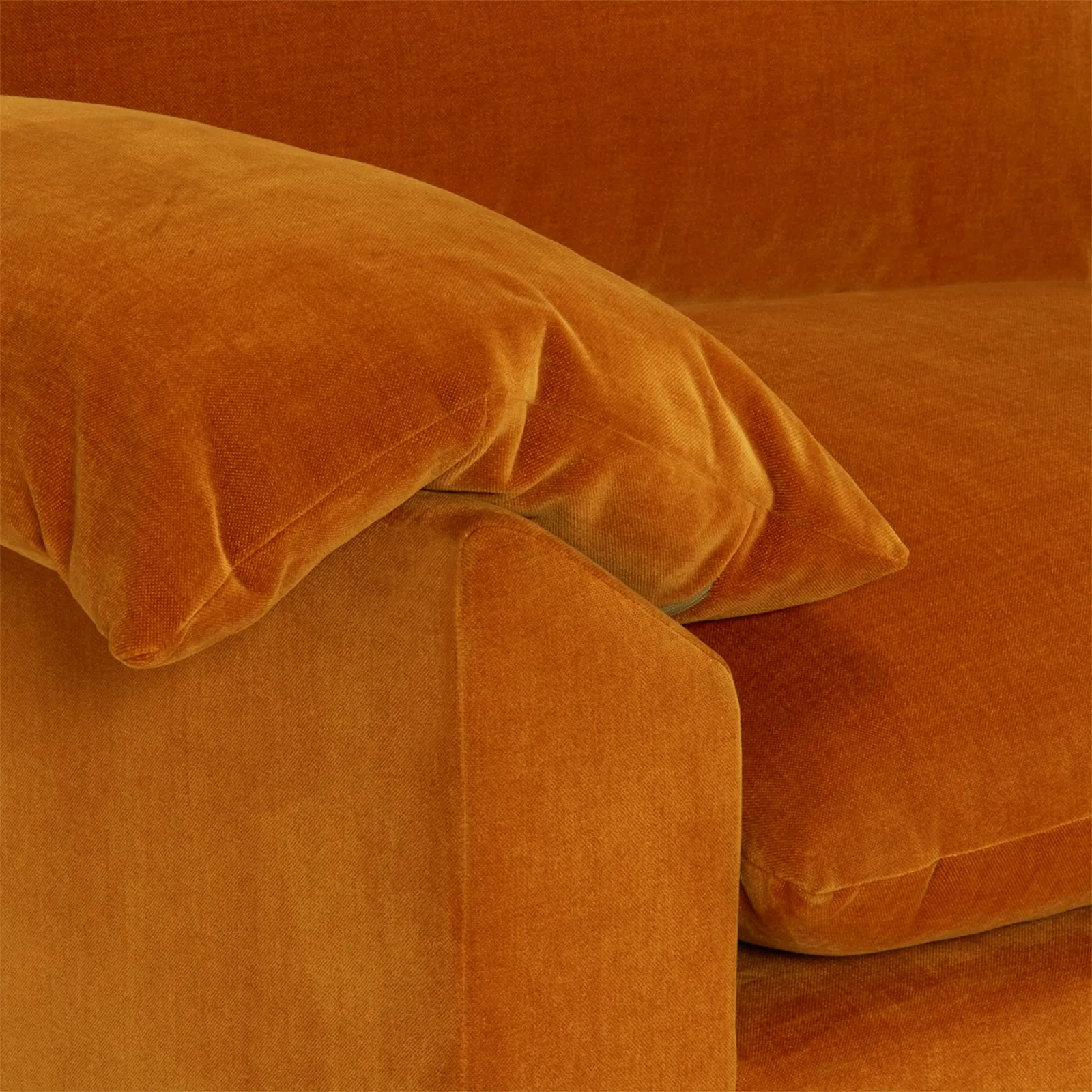 Hoxton Small Sofa, Orange Fabric | Barker & Stonehouse 5