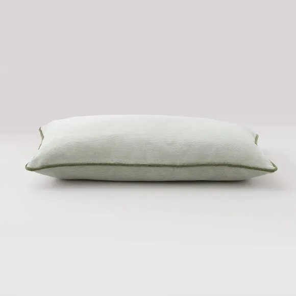 Velour Contrast Piped Rectangular Cushion 4