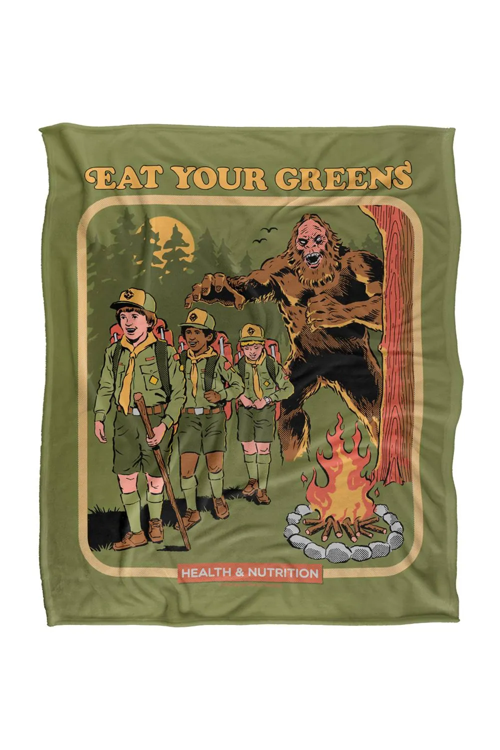 Steven Rhodes Eat Your Greens Silky Touch Super Soft Throw Blanket
