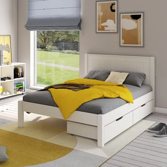 Classic Low End Bed with 2 Underbed Drawers